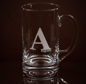 Beer Tankard Personalised on front