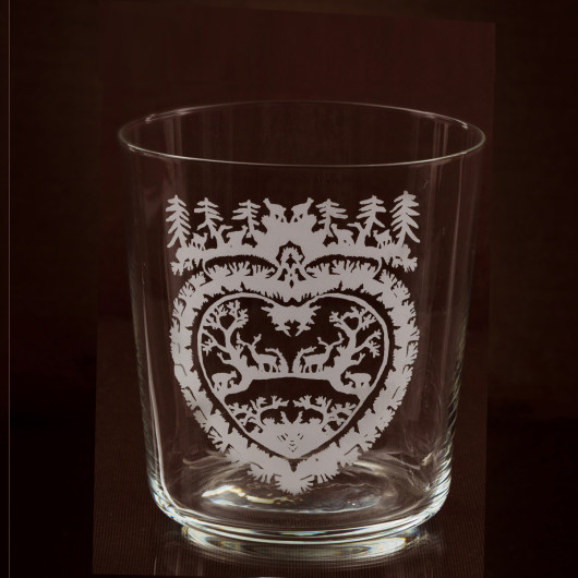 Skye tumbler Woodland heart small