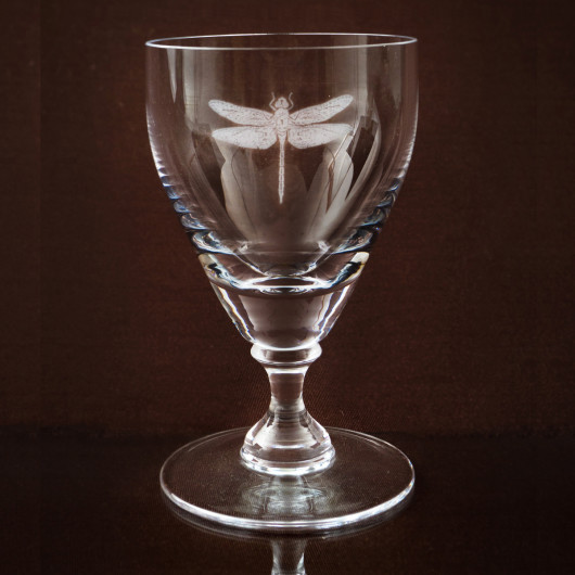 Asquith stemmed glass Dragonfly