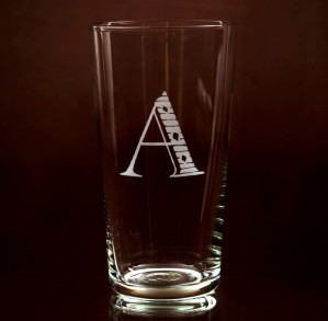 juice tumbler initial A