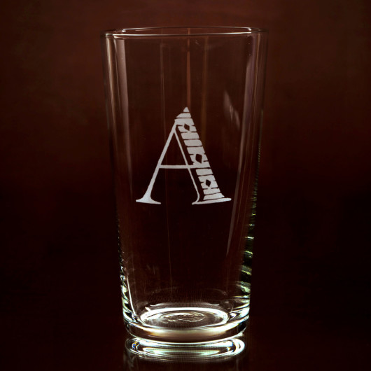 juice tumbler initial A